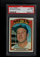 1972 Topps #594 Jim Beauchamp PSA NM-MT 8 NEW YORK METS